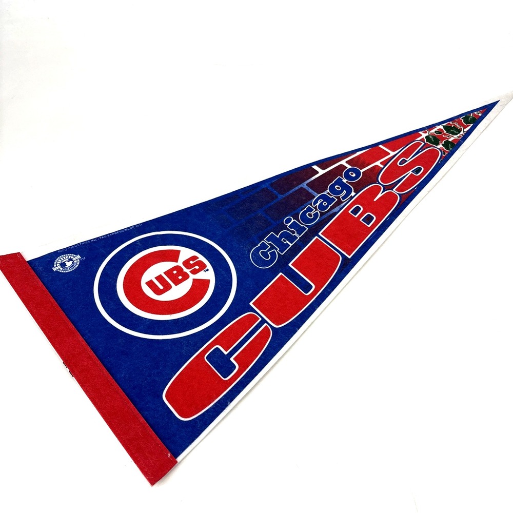 Chicago Cubs Pennant Vintage RARE HTF MLB Baseball‎ Rico Inc 2011 Flag EUC